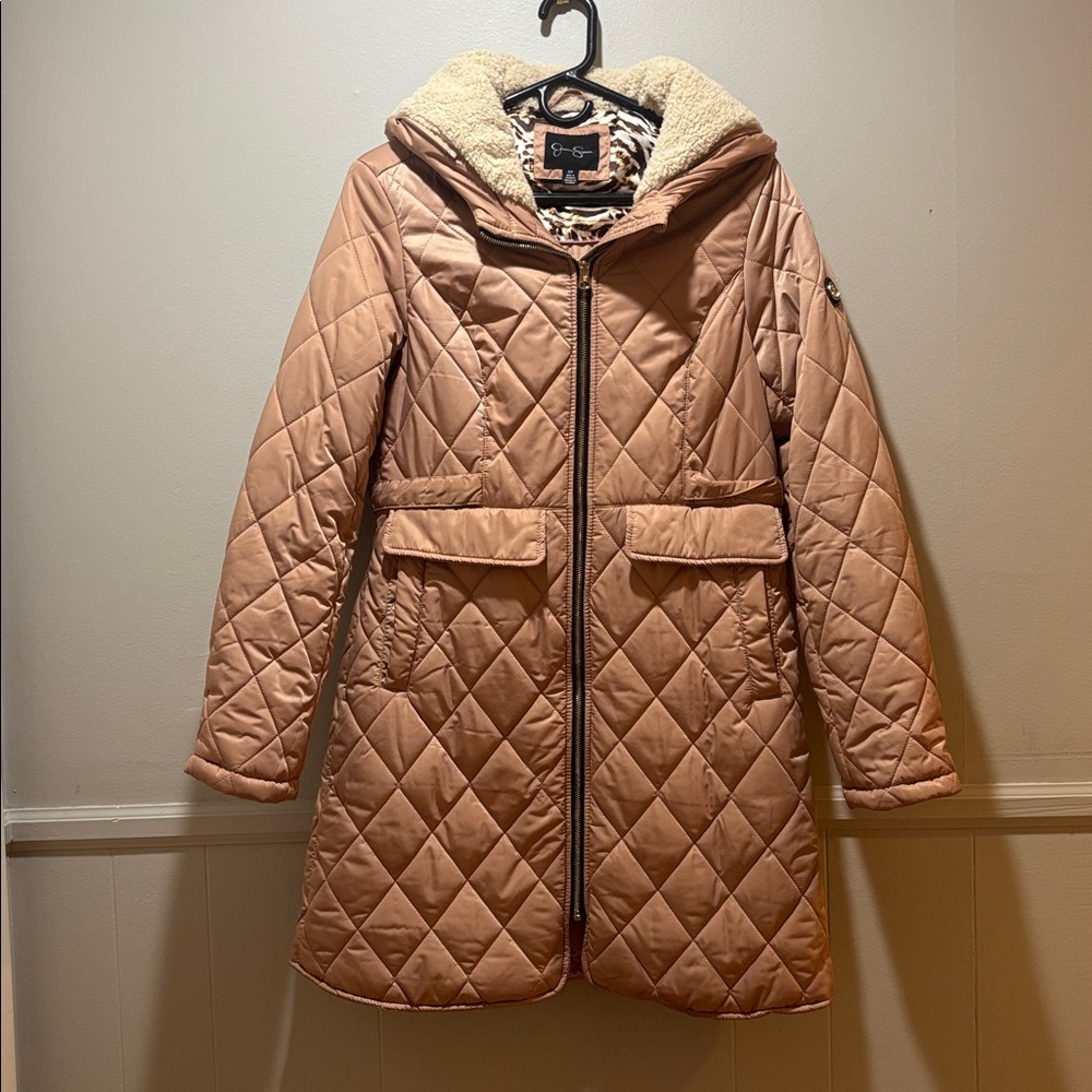 Jessica Simpson Rose Gold Puffer Coat